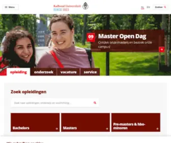RU.nl(De Radboud Universiteit) Screenshot