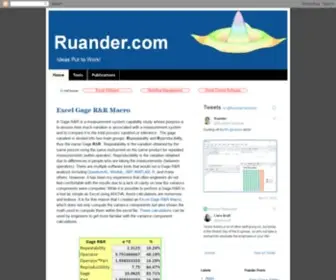 Ruander.com(Science and Engineering Concepts that tackle real life applications) Screenshot