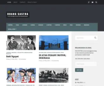 Ruangsastra.com(Ruang Sastra) Screenshot