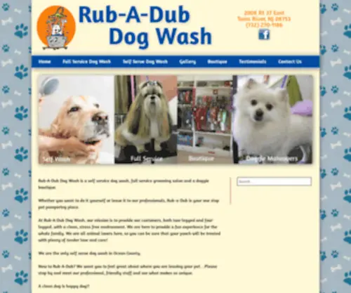 Rubadubdogs.com(Rub-A-Dub Dog Wash) Screenshot
