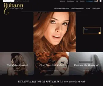 Rubann.com(Rubann Hair Color Specialists) Screenshot