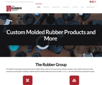 Rubber-Group.com(Custom Molded Rubber Products) Screenshot