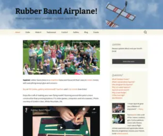 Rubber-Power.com(Rubber Band Airplane) Screenshot