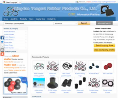Rubber-Products-CN.com(Rubber Products CN) Screenshot