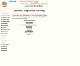 Rubberagemfg.com(Custom Rubber Molding) Screenshot
