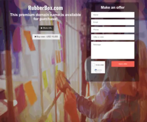 Rubberbox.com(Domain name is for sale) Screenshot