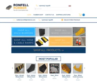 Rubber.co.uk(Ronfell Rubber) Screenshot