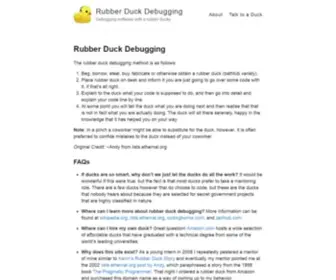 Rubberduckdebugging.com(Rubber Duck Debugging) Screenshot