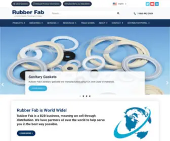 Rubberfab.com(Rubber Fab is the Industry Leader in Sanitary Seals) Screenshot