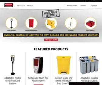 Rubbermaid.eu(Rubbermaid Commercial Products) Screenshot