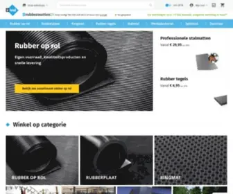 Rubbermatten24.nl(Rubbermatten of rubbermat Gratis verzending) Screenshot