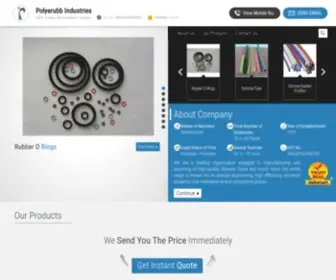 Rubberproductindia.com(Polyerubb Industries) Screenshot