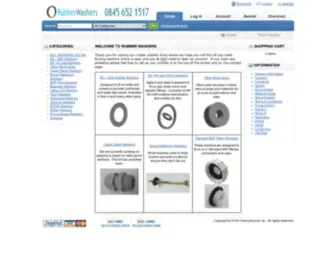 Rubberwashers.co.uk(Rubber Washers) Screenshot