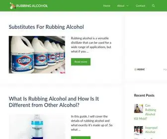 Rubbing-Alcohol.com(Everything You NEED To Know About Rubbing Alcohol (Isopropyl Alcohol)) Screenshot