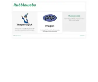 Rubblewebs.co.uk(Main page) Screenshot