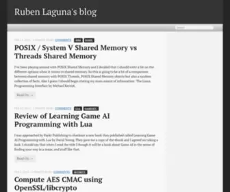 Rubenlaguna.com(Ruben Laguna's blog) Screenshot
