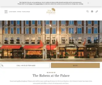 Rubenshotel.com(The Rubens at the Palace) Screenshot