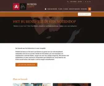 Rubenshuis.be(Rubenshuis in Antwerp) Screenshot