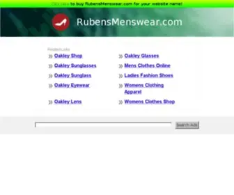 Rubensmenswear.com(The Leading Rubens Menswear Site on the Net) Screenshot