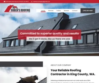 Rubensroofinginc.com(Your Reliable Roofing Contractor in King County) Screenshot