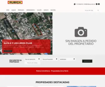 Rubica.com.ar(RUBICA INMOBILIARIA Propiedades Zona Norte) Screenshot