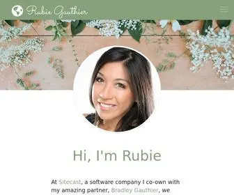 Rubiegauthier.com(Rubie Gauthier) Screenshot