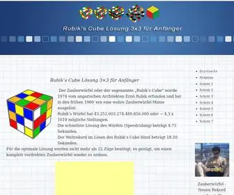 Rubiks-Cube-Zauberwuerfel.com(Rubik's) Screenshot