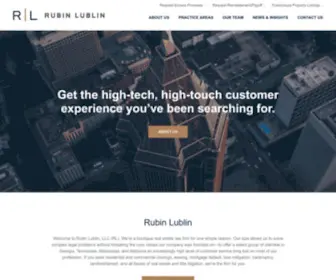 Rubinlublin.com(A Boutique Real Estate Law Firm) Screenshot