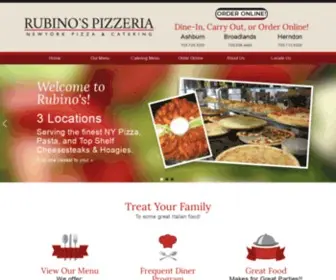 Rubinospizzeria.com(Rubino's Pizzeria) Screenshot