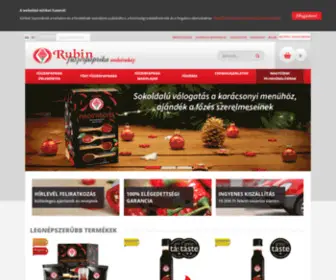 Rubinpaprika.hu(Rubin Fűszerpaprika Webáruház) Screenshot