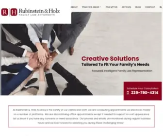 Rubinstein-Holz.com(Fort Myers Divorce Lawyer) Screenshot