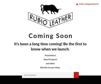 Rubioleather.com(RubioLeather) Screenshot
