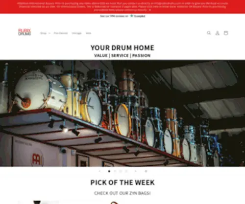 RubixDrums.com(Rubix Drums) Screenshot