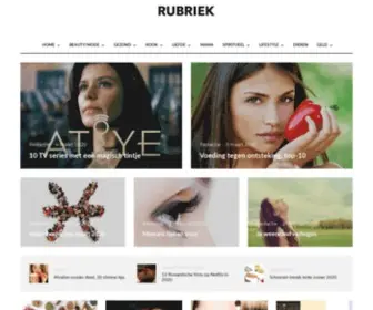 Rubriek.nl(Online magazine voor vrouwen over beauty) Screenshot