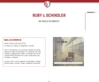Ruby-Erbrecht.de(Ruby & Schindler i.L) Screenshot