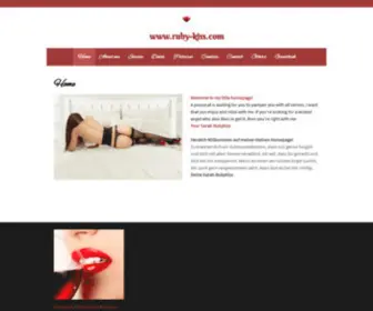 Ruby-Kiss.com(Sarah Rubykiss's Website) Screenshot