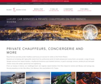 Ruby-Services.com(Private Chauffeur Car Service in French Riviera) Screenshot