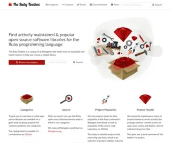 Ruby-Toolbox.com(The Ruby Toolbox) Screenshot