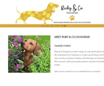 Rubyandcodogwear.co.uk(Ruby & Co Dogwear) Screenshot