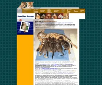 Rubyclaw.com(We are hobby breeders of glittered rosette Bengal cats/kittens in Atlanta Georgia. Our goal) Screenshot