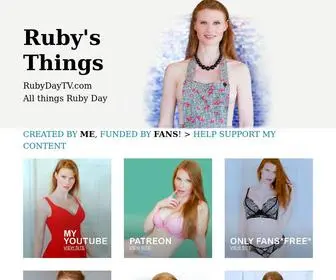 Rubydaytv.com(Ruby's Things) Screenshot