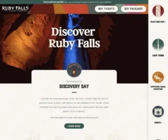 Rubyfalls.com(Ruby Falls) Screenshot