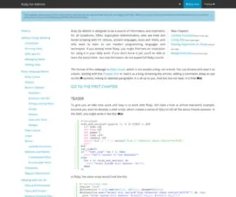 Rubyforadmins.com(Ruby for Admins) Screenshot