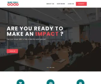 Rubyforgood.org(Ruby for Good) Screenshot