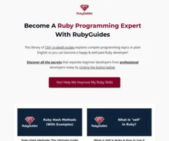 Rubyguides.com(Learn Ruby With Awesome Tutorials) Screenshot