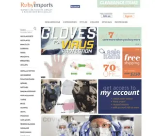 Rubyimports.net(Wholesale jewelry) Screenshot