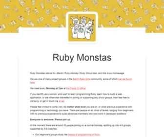 Rubymonstas.org(Ruby monstas) Screenshot