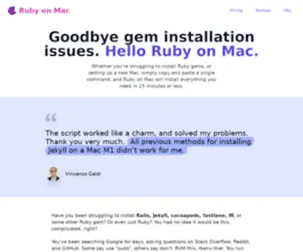 Rubyonmac.dev(Ruby on Mac) Screenshot