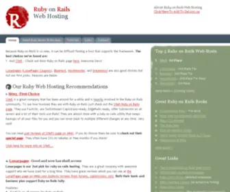 Rubyonrailswebhost.com(Rubyonrailswebhost) Screenshot