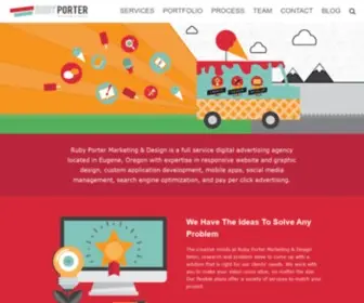 Rubyporter.com(Ruby Porter Marketing & Design) Screenshot